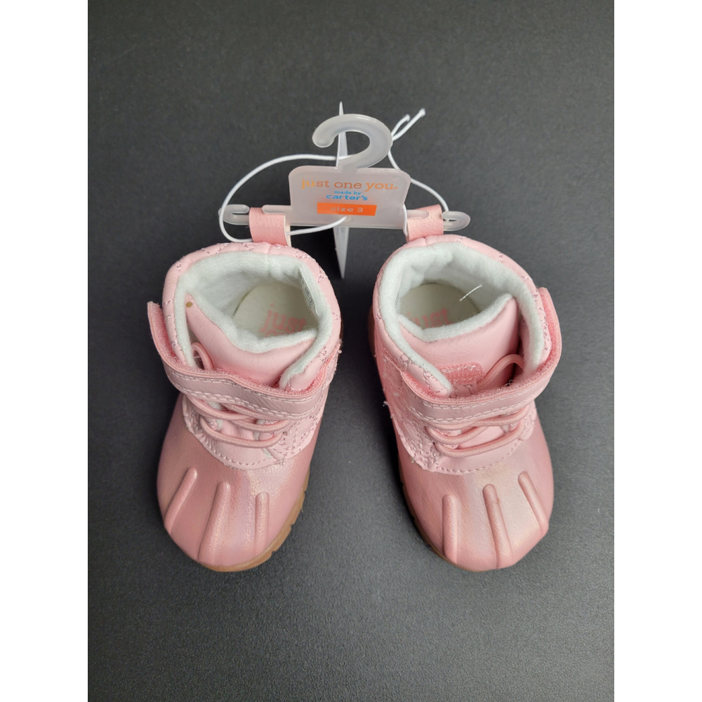 Baby Girls Carter's Boots Size 3 Pink Rose Gold  Shoes NWT